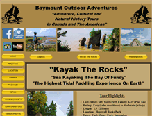 Tablet Screenshot of baymountadventures.com